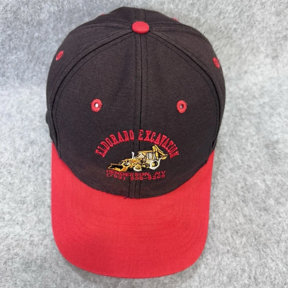 El Dorado Excavation Henderson‎ NV Nissin Snapback Cap Backhoe Black Red Hat